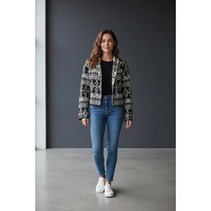 Vintage Carolina Colours Southwestern Tapestry Jacket Tribal Aztec  Size S